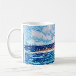 Caneca De Café Farol em Azul