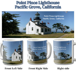 Caneca De Café Farol Histórico Point Pinos Califórnia