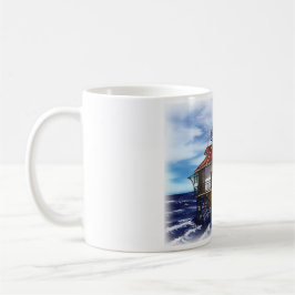Caneca De Café Farol médio móvel da baía