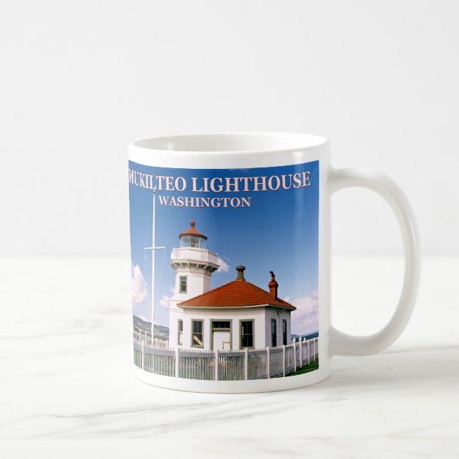 Caneca De Café Farol Mukilteo, Washington Mug (Direita)