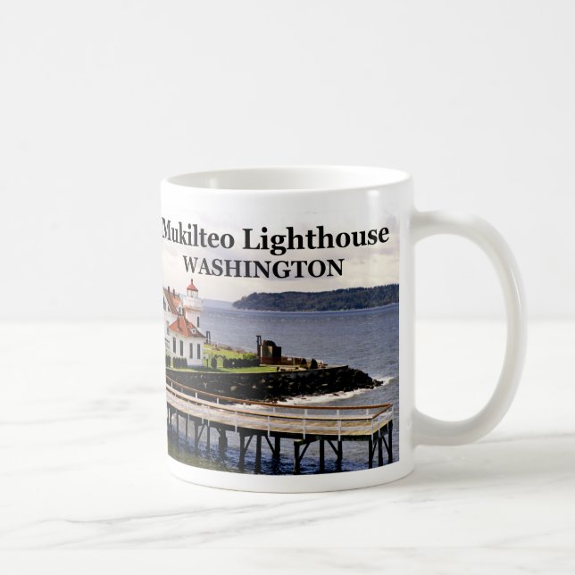 Caneca De Café Farol Mukilteo, Washington Mug #2 (Direita)