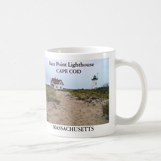 Caneca De Café Farol Race Point, Cabo Cod, Massachusetts Mug (Direita)
