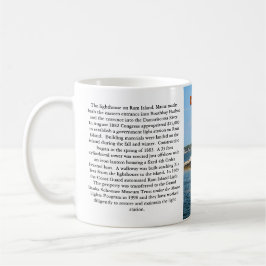 Caneca De Café Farol Ram Island, Boothbay Harbor Maine Mug