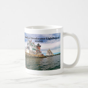 Caneca De Café Farol Rockland Breakwater, Maine Mug