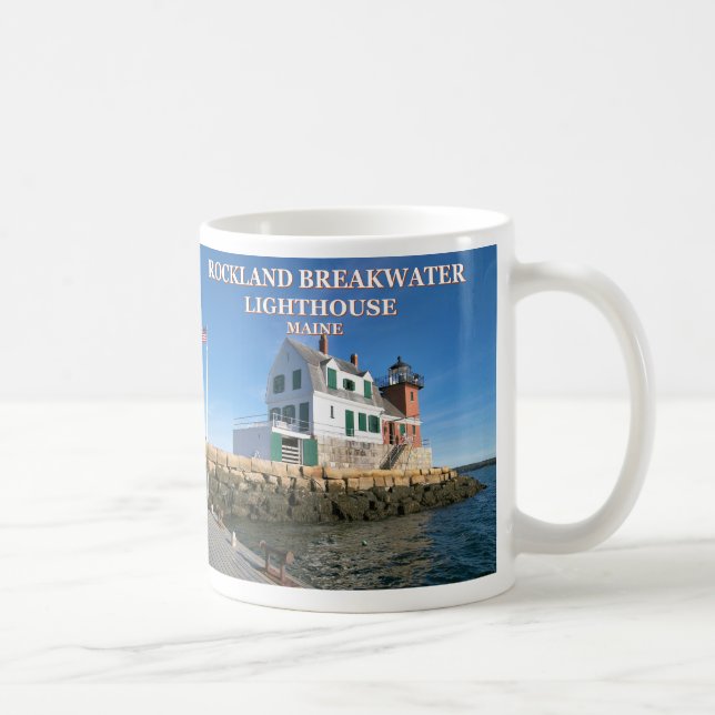 Caneca De Café Farol Rockland, Maine Mug (Direita)