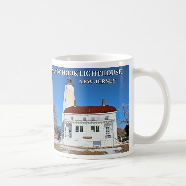 Caneca De Café Farol Sandy Hook, New Jersey Mug (Direita)
