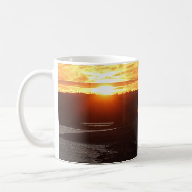 Caneca De Café Farol, Sunrise, Halifax Harbor, foto (Esquerda)