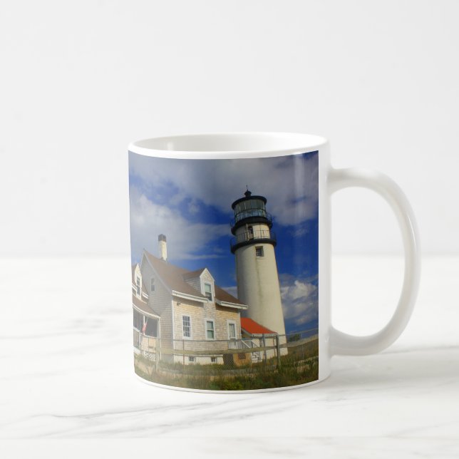 Caneca De Café Farol Truro Cape Cod das montanhas (Direita)