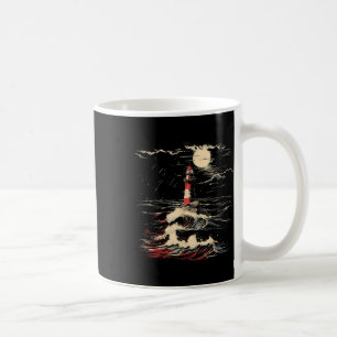 Caneca De Café Farol Vela Mar Praia Barco Casa à Beira-Mar