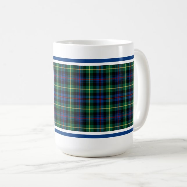 Caneca De Café Farquharson Clan Tartan (Frente Esquerda)