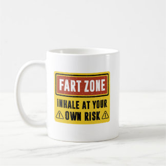 Caneca De Café Fart Zone