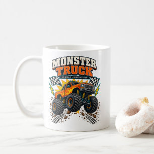 Caneca De Café Fãs de caminhão monstro com rodas grandes e atitud