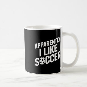 Caneca De Café Fãs de Futebol Aparentemente Eu Gosto de Futebol J