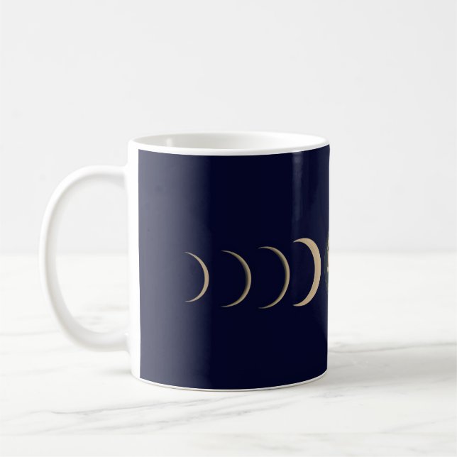 Caneca De Café Fase lunar celestial (Esquerda)