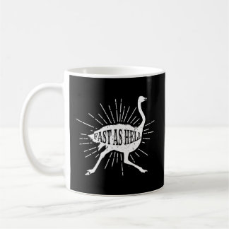 Caneca De Café Fast As Hell Safari Ostrich