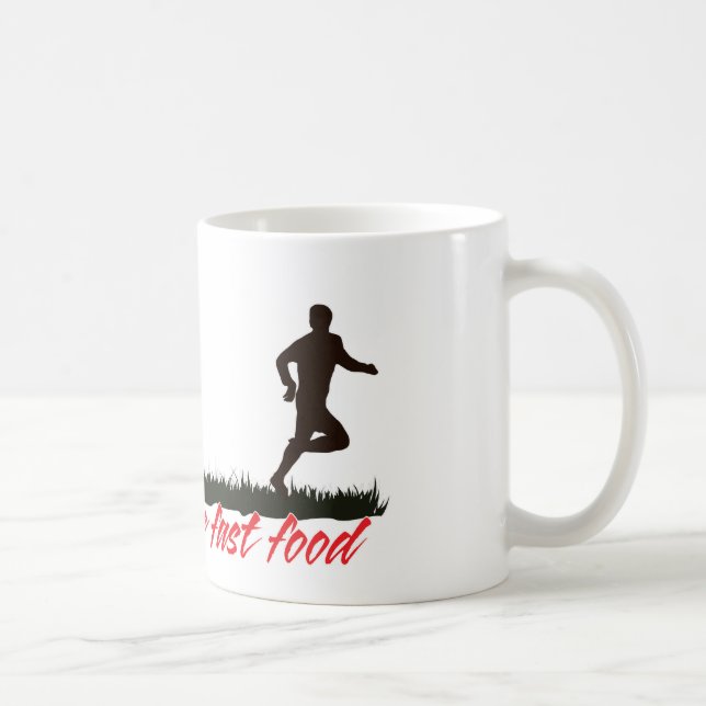 Caneca De Café Fast food do ódio dos zombis (Direita)