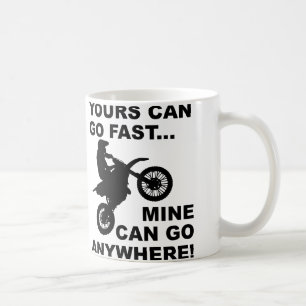 Caneca De Café Fast Versus Anywhere Dirt Bike Motocross Mug