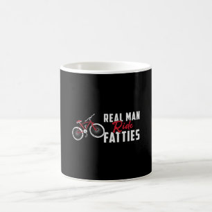 Caneca De Café Fat Bike Real Man Ride Fatties Biker Bike Engraça