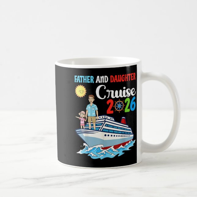Caneca De Café Father &amp; Daughter Cruise 2026 Family Vacation  (Direita)