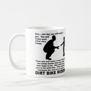 Caneca De Café Fatherch Advice Bike Motocross Funny Mug