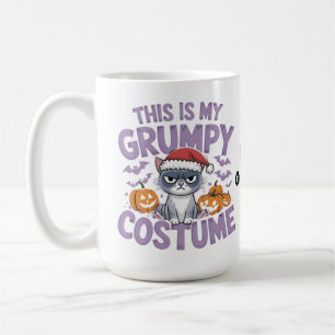 Caneca De Café Fatia de Bolo de Halloween do Gato Mal-Humorado, A