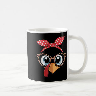 Caneca De Café Fatia de Peru Cabeça de Leopardo Faixa de Cabeça D