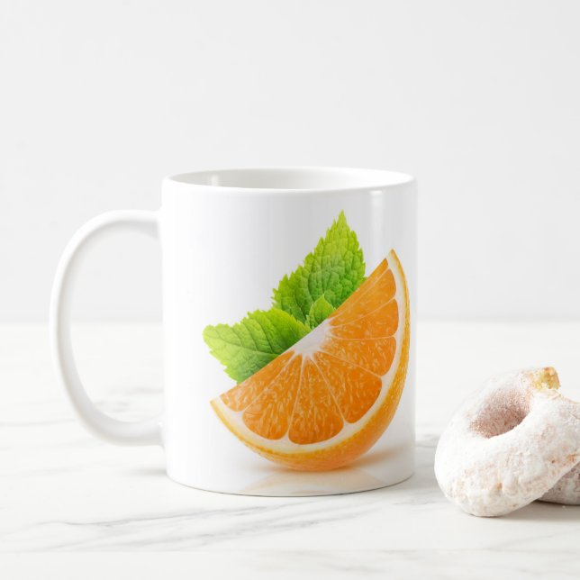 Caneca De Café Fatia laranja (Com Donut)