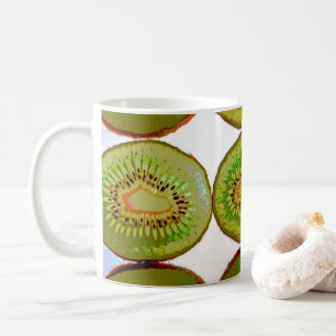 Caneca De Café Fatias de Kiwi
