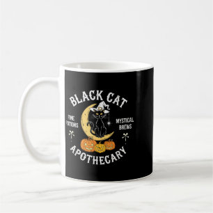 Caneca De Café Fato de Gato Preto Retro de Halloween M Boticário