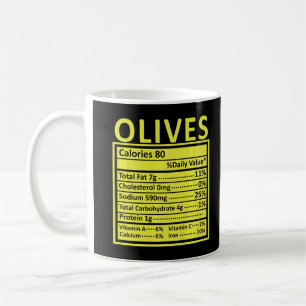 Caneca De Café Fato de Nutrição das Azeitonas Engraçadas de Natal