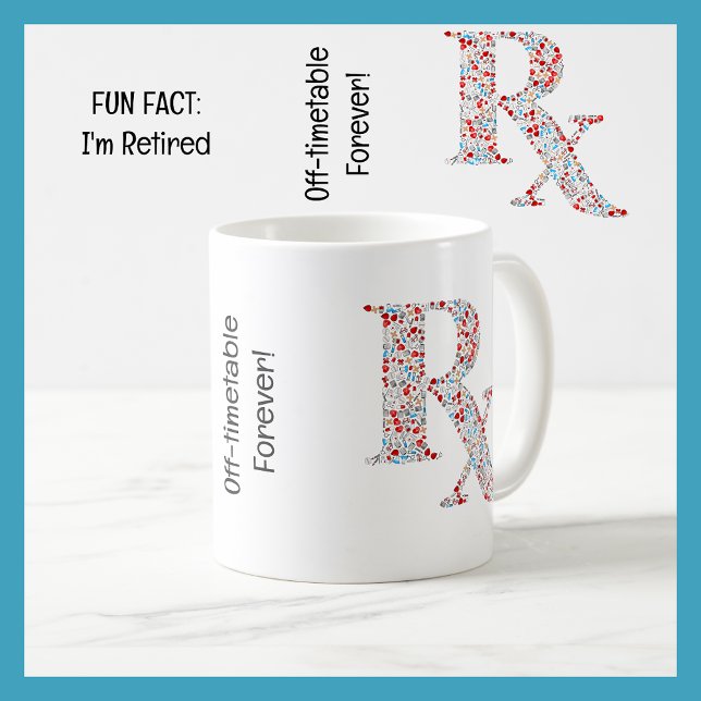 Caneca De Café Fato divertido Sou Farmacêutico Aposentado Retirad (Fun Fact: I'm Retired | Funny Retirement Mug for a Pharmacist | Cute, modern, elegant, minimalist)