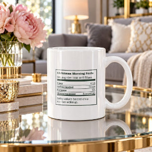 Caneca De Café Fatos da Manhã de Natal para Uma Criança às 5:58 d