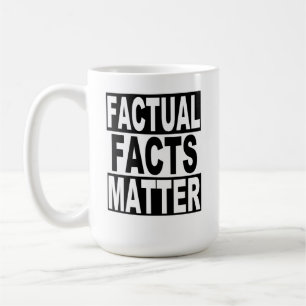 Caneca De Café Fatos Factuais Importam Preto Branco Anti Trump