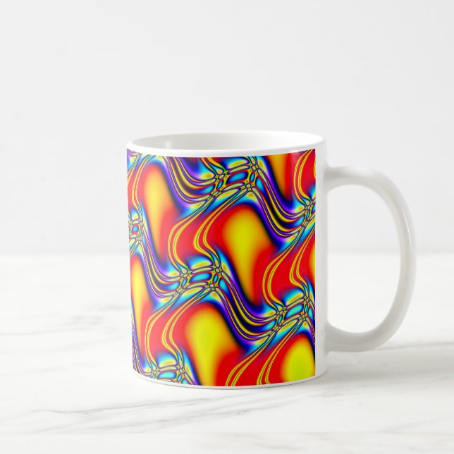 Caneca De Café Fatos Fractais (Direita)