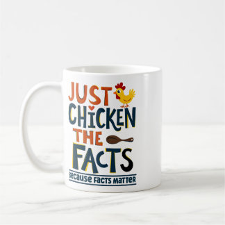 Caneca De Café Fatos Problema Engraçado Galinha Democrata Ativist