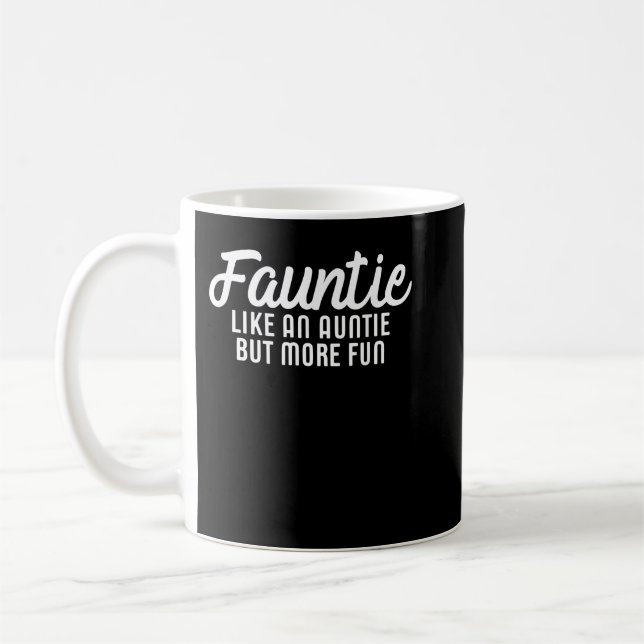 Caneca De Café Fauntie Auntie Agtia Divertida (Esquerda)