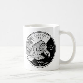 Caneca De Café Faux Alaska State Quarter The Excelente Land Grizz