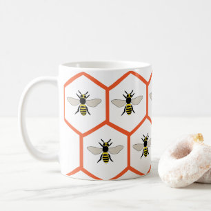 Caneca De Café Favo de Mel Abelha Mel Abeilleiro Fofo