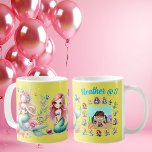 Caneca De Café Favor de Aniversário de criança de Mug de Foto Per