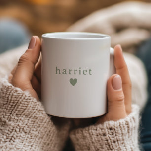 Caneca De Café Favor de Chuveiro de Bebê Personalizado Verde Salv