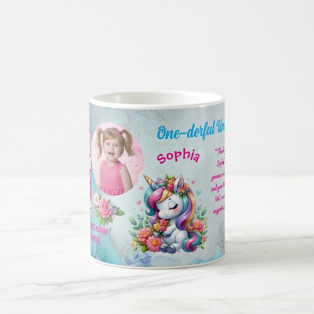 Caneca De Café Favor de Código de Barras de Aniversário Infantil  (Centro)