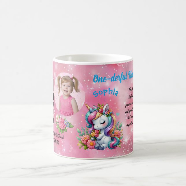 Caneca De Café Favor de Código de Barras de Aniversário Infantil  (Centro)