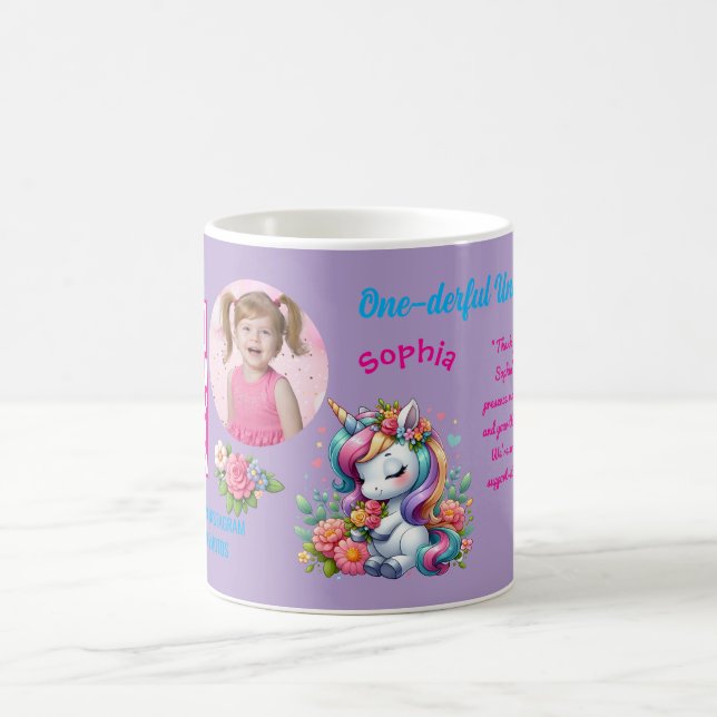 Caneca De Café Favor de Código de Barras de Aniversário Infantil  (Centro)