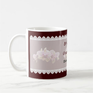 Caneca De Café Favores de Casamento de Raquinhos Riscados Rosa e
