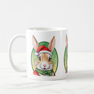 Caneca De Café Favoritos Engraçados de Natal Animal - Coelho 5