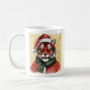 Caneca De Café Favoritos Engraçados de Natal Animal - Tigre 1
