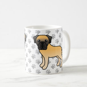 Caneca De Café Fawn English Mastiff - Cão de Cartoon