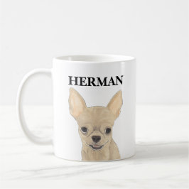 Caneca De Café Fawn Personalizado Tan Short Haired Chihuahua