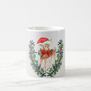 Caneca De Café Fawn Wreath