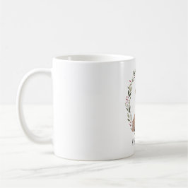 Caneca De Café Fawn Wreath Natal